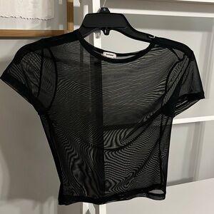 Sheer black t-shirt